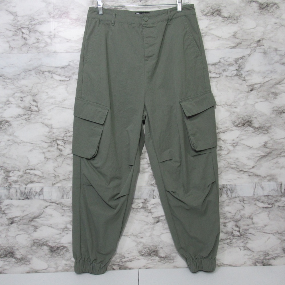 ASOS Design Green Oversized Tapered Cargo Pants Size 32